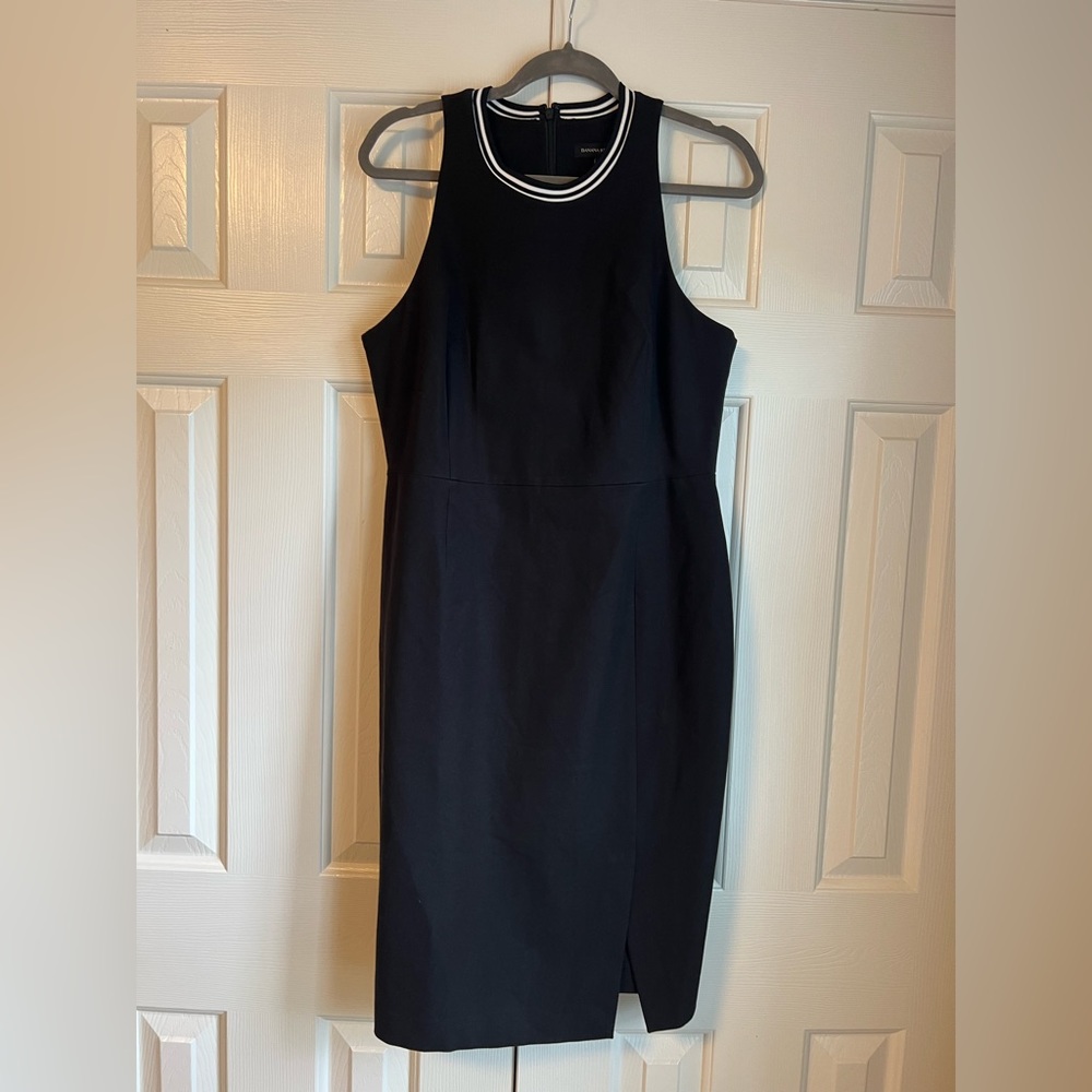 Banana Republic Black Sleeveless Sheath Dress Petite